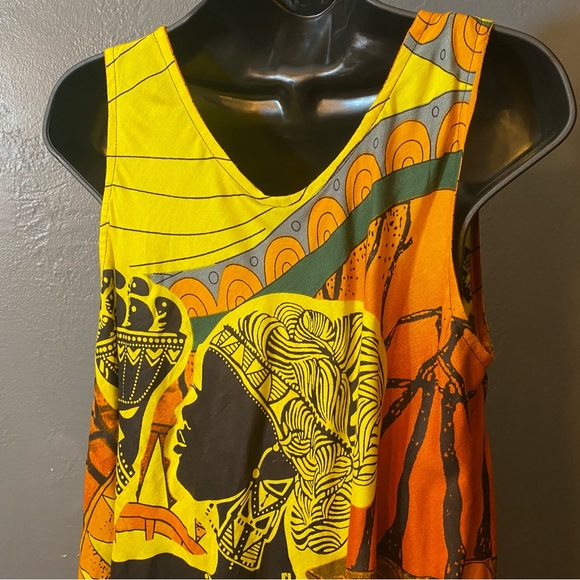 NF KAFTAN Boho African Woman Polyester Mumu Umbrella Tunic Dress - Picture 9 of 16